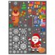 thumbnail image 4 of Pegatina electrostática de cristal para ventana de Navidad, calcomanías de Gnomo de copo de nieve de Papá Noel, triangulación de, 4 of 4