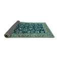 thumbnail image 2 of Ahgly Company Indoor Round Oriental Turquoise Blue Industrial Area Rugs, 3' Round, 2 of 4