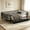 Black, variant on AUU Queen Size Metal Platform Bed with Storage Drawers, Upgraded Safety Round-Pipe Frame, Low Profile Daybed Design