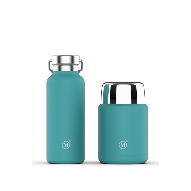 Flasque Isotherme en Acier Inoxydable + Pot Alimentaire - 500 ml - Classique