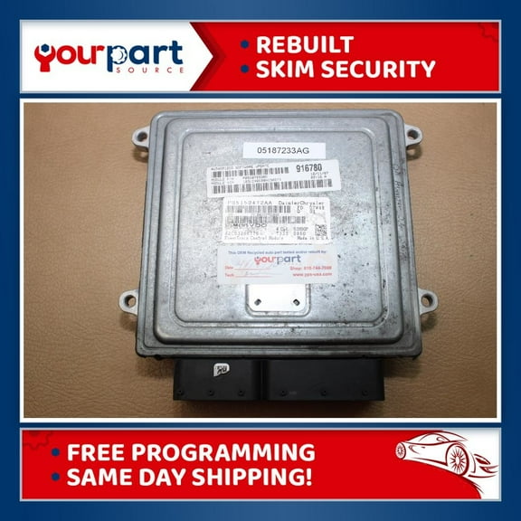 08 2.4L AVENGER SEBRING ECU ECM PCM ENGINE CONTROL COMPUTER 05187233AG REBUILT PCM