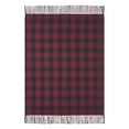 thumbnail image 5 of VHC Brands Christmas Decorations for Living Room Couch Sofa Bedding Cumberland Red Black Plaid Woven Throw 50x60, 5 of 5