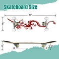 thumbnail image 2 of 31'' Complete Skateboard 7 Layer Canadian Maple Double Kick Deck Skateboards graphic mythological dragon Skate Board for Beginner Adult Gifts, 2 of 5
