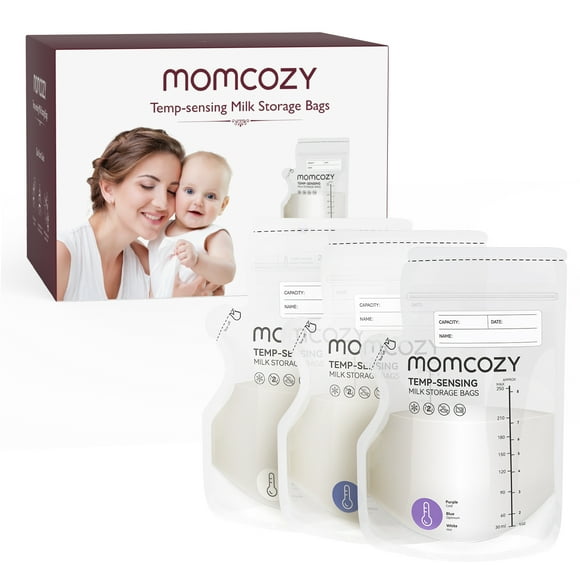 Bolsa de almacenamiento de leche materna Momcozy 200 Piezas 250ml Detección de temperatura