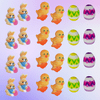 Sprinkle Deco® Set of 12 Mini Easter 1inch Edible Sugar Cake & Cupcake Decoration Toppers with 12 Exclusive Thank You Stickers