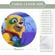 thumbnail image 2 of Oso, agente especial-theme Fitted Round Tablecloths Elastic Edged Table Covers Waterproof Table Cloth for Kitchen Holiday Party Tables Decor 120cm, 2 of 6