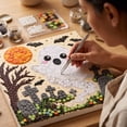 thumbnail image 6 of DIY Handmade Button Art Set, 30cm Halloween Themed Decorative Painting, Creative Craft Kit for Home Holiday Party Display(A), 6 of 9