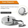 thumbnail image 5 of DIYMAG 6 Packs Magnetic Hooks,150 lb Heavy Duty Neodymium Magnets with Hooks for Refrigerator, Strong Cruise Hooks for Hanging, Magnetic Hanger for Grill, 5 of 5