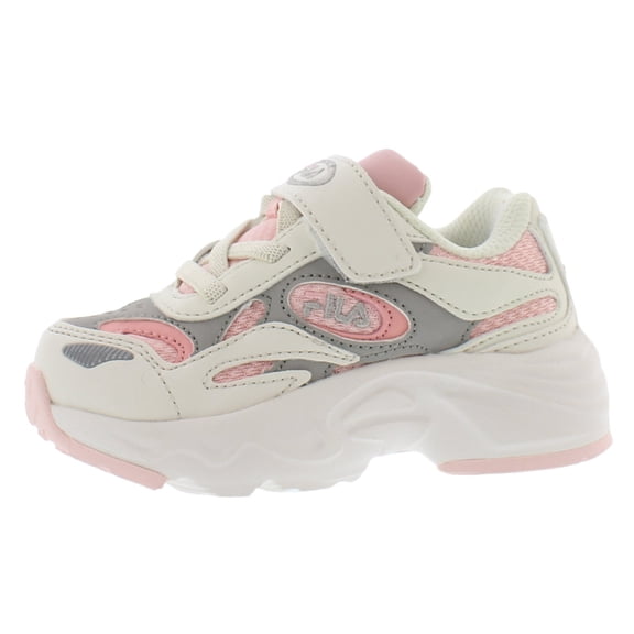 Fila Hysteria 1999 Td Baby Girls Shoes Size 5.5, Color: Cream/Pink/Grey