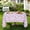 Multicolored Flower, variant on 52" Round Tablecloth Waterproof Outdoor Tablecloth with Umbrella Hole Zipper for Spring Summer Patio Picnic Tables, 52" (Green Polka Dot)