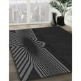thumbnail image 2 of Ahgly Company Indoor Round Patterned Night Black Area Rugs, 6' Round, 2 of 6