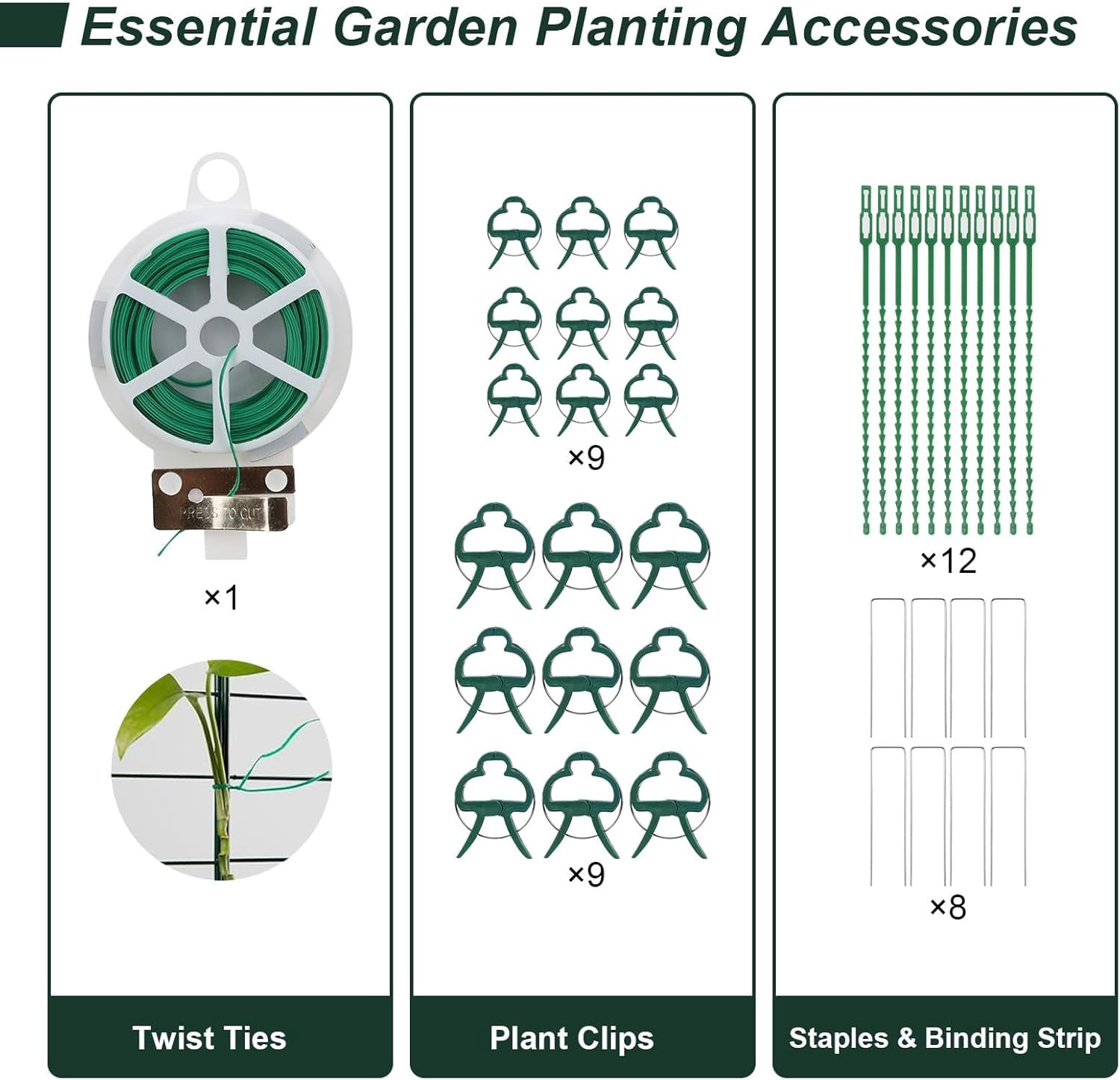 Cucumber Trellis, Garden Trellis for Climbing Plants Outdoor, Foldable A-Frame Trellis, Cucumber Trellis for Raised Bed for Cucumbers, Peas, or Tomatoes (Green, Small Grid 48‘’H*34''W)