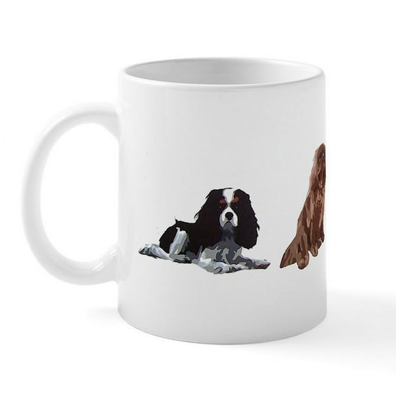 CafePress - 4 X Cavalier Kind Charles Mug - 11 oz Ceramic Mug - Novelty Coffee Tea Cup