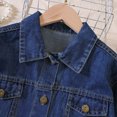 thumbnail image 7 of Kids Jean Jacket For Boys Button Down Denim Jacket Kid Casual Jacket Blue Jean Jacket Girls Kids Fall Outfits 6-7 Years, 7 of 7