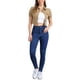 thumbnail image 2 of CHAQUETA DE JEAN DENIM CROP CON MANGAS PUFF Y BOTONES PARA MUJERES CHIC INSPIRADORAS XS CAQUI, 2 of 6