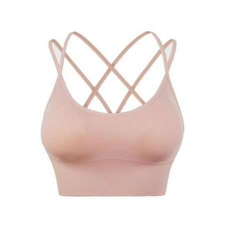 

Women s Active Bras Cross-Back Yoga Bra Sports Running Vest Push up Underwear