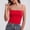 Shirts-Red, variant on Gamivast Women's Basic Camisole with Built-In Bra Tank Top Sleeveless Spaghetti Strap Seamless Layering Undershirts Soft Comfortable Summer Tops for Everyday Wear Blue Free Size