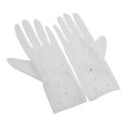 thumbnail image 4 of Guantes de vestir de novia blancos a la moda, hasta la muñeca, multifunción, de completo, cortos, duraderos, para bodas, mujeres, , fiestas,, 4 of 9