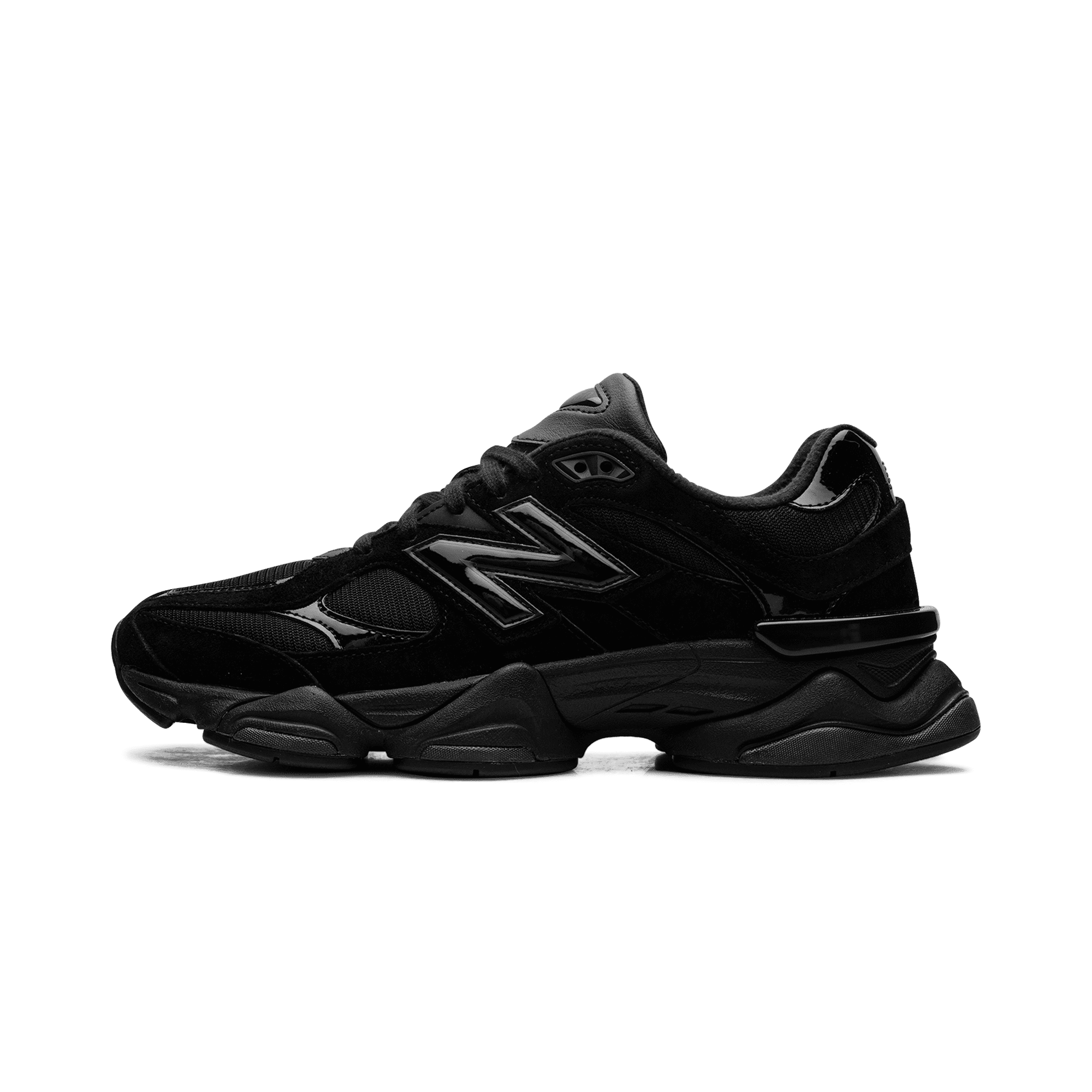 NEW BALANCE MENS 9060 "Triple Black Patent" U9060ZBO U9060ZBO from Stadium Goods