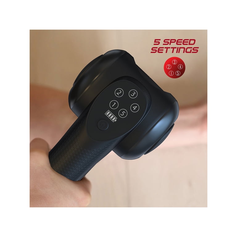 Tzumi ProFit Muscle Gun Elite, Handheld Therapeutic Percussion