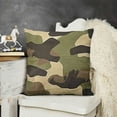thumbnail image 2 of YINGXI  Pillow Cases Fashion Black Brown Green Camo Seamless Pattern,Decorative Throw Pillow Covers for Couch Bedroom Living for Girl Boy 12x12in, 2 of 5