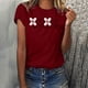 thumbnail image 2 of Camisetas con estampado de letras y cuello redondo de verano para mujer, blusas femeninas cómodas y elegantes, Tops OAVQHLG3B Store  lin121212, 2 of 5