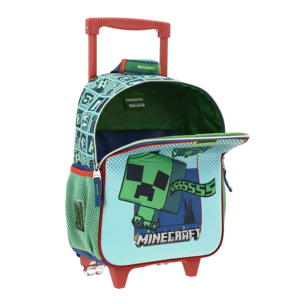 Mochila Chica Chenson Ruedas Niño Escolar Kinder Minecraft BLIPER
