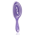 thumbnail image 2 of Dientes finas PP Peine Scalp Masaje enderezamiento Pincel Masajeador Profesional Barberos Salón Portátil Travel Estilismo Herramientas Púrpura Yuarrent CE001318-03, 2 of 7