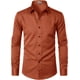 thumbnail image 1 of Camisa de vestir de manga larga para hombre, sin arrugas, casual, con botones, 1 of 7