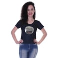 thumbnail image 1 of Moomaya T-shirt à Manches Courtes pour Femmes avec Col Rond, Écusson à Paillettes, Coupe Décontractée - 54, 1 of 7