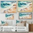 thumbnail image 4 of Designart "Beach Photo Oceanic flow XIV" Nautical & Beach Floater Framed Canvas Print, 4 of 7