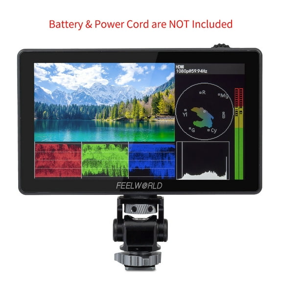 Feelworld LUT5 5.5 Inch 3000nits Ultra Bright DSLR Camera Field Monitor Touchscreen HDR 3D LUT HDMI