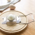 thumbnail image 5 of Feltree Kitchen Restaurant Boiled Eggs Slicers Multipurpose Stainless Steel Eggs Stainless Steel Cutter Fancy Cutter Skin, 5 of 5