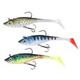 thumbnail image 3 of Señuelo de simulación Artificial suave con cola en T, cebo de pesca en el mar, accesorio de señuelo, señuelo suave con revestimiento, 3 of 13