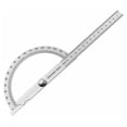 thumbnail image 1 of Goniometer Ruler, Protractor Ruler, Manual Angle Protractor, Stainless Steel Angle Finder Ruler with Locking Nut, Ruler and Protractor Combination 2, 1 of 5