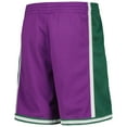 thumbnail image 3 of Youth Mitchell & Ness Purple Milwaukee Bucks Hardwood Classics Swingman Shorts, 3 of 3