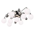 thumbnail image 2 of 9 Light Flush Mount with Polished Nickel Finish, 2 of 7