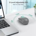 thumbnail image 3 of Wireless Mouse, 2.4G Quiet Computer Mouse with USB Receiver, 4 Buttons Portable Cordless Mice for Chromebook, Laptop, PC, Mac, 800/1200/1600 DPI, 3 of 8