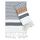 thumbnail image 1 of Juego de 2 toallas de mano Ruvy Home Basics de algodón turco, color negro, 1 of 7