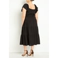 thumbnail image 2 of ELOQUII Women's Plus Size Ruffled Tiered Maxi Dress, 2 of 5