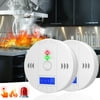 SUGARDAY Carbon Monoxide Alarm Detector Battery Operated with Digital LCD Display Test/Reset Button 2 Pack
