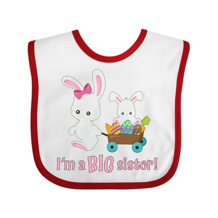 

Inktastic I m a Big Sister! Gift Baby Girl Bib