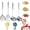 c 4PCS, variant on Pure Titanium Spatula, 2026 New Titanium Kitchen Cooking Utensils Set, Spatulas Set Cooking Shovel Wok Spatula Long Handle Shovel for Home Kitchen