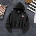 thumbnail image 3 of Jersey Tops Sudadera con capucha Sudadera de poliéster suave Tops Sudadera con capucha con cordón para fiestas en interiores Desplazamientos Compras M, 3 of 8