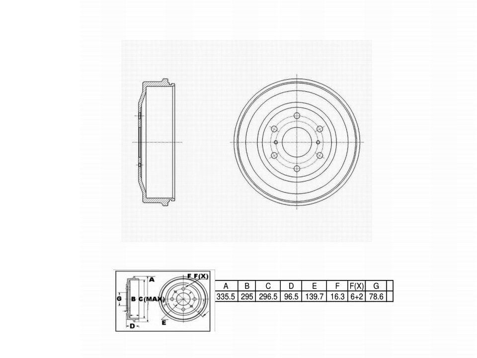 Winstop Brake Drum, Rear WS242376, Chevrolet Silverado 1500 2013-2009