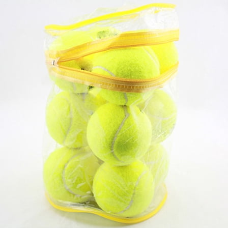 ELAYARD 12Pcs Tennis Balls for Machine Practice Comfortable Control Light Green