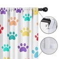 thumbnail image 4 of Blackout Kids Curtains,Colorful Dog Paw Footprint Childrens Insulated Curtains Set Of 2,Bedroom Essentials,Toddler Room Decor 52"x84"(132x213cm), 4 of 4