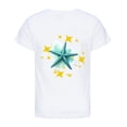 thumbnail image 3 of MUXiin Kids Easter Shirts Girls Rabbit Tops Egg Short Sleeve Tee for Toddler Easter's Day Happy Easter Funny Tees Summer Clothes for Girls (White,3-4 Years), 3 of 4
