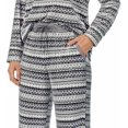 thumbnail image 3 of Nautica Womens Pajamas - Cozy Silky Fleece - 2 Piece Long Sleeve Winter Sleepwear Set for Women (Fairisle/XX-Large), 3 of 3