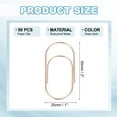 thumbnail image 2 of Uxcell 2'' x 1'' Large Paper Clip, 50 Pcs Metal Assorted Shaped Paper Clip for Office Document Organization, Rose Gold, 2 of 6